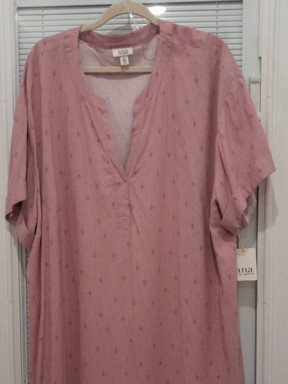 a.n.a. Kara Geo Pink Dress